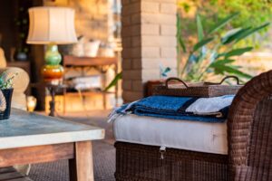 Backyard Summer Entertaining Setup